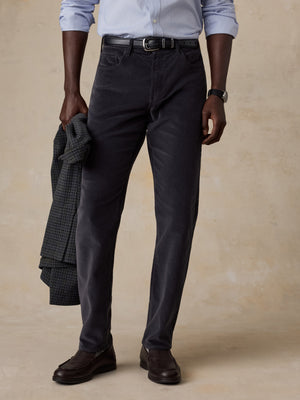 Stretch Terry Corduroy 5-Pocket Pant - Washed Charcoal