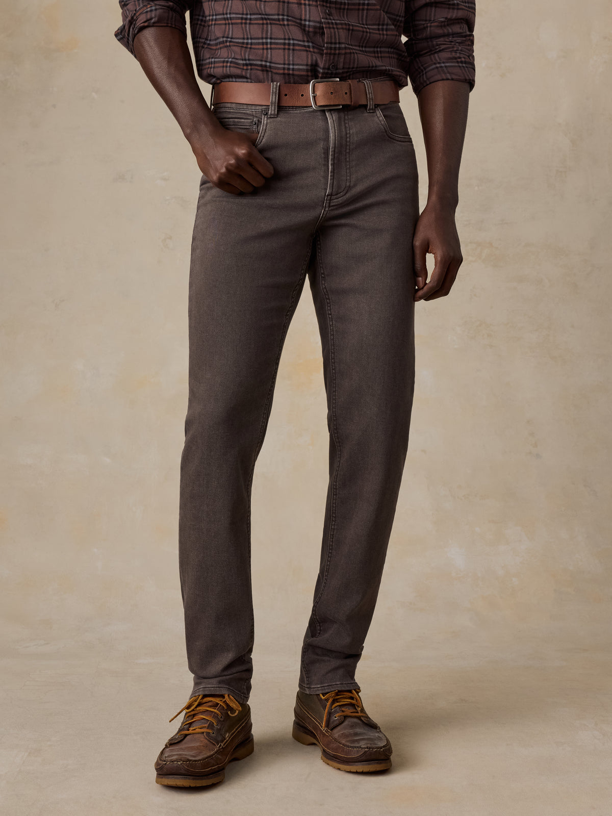 Stretch Terry 5-Pocket - Coast Brown, image 1 of 5