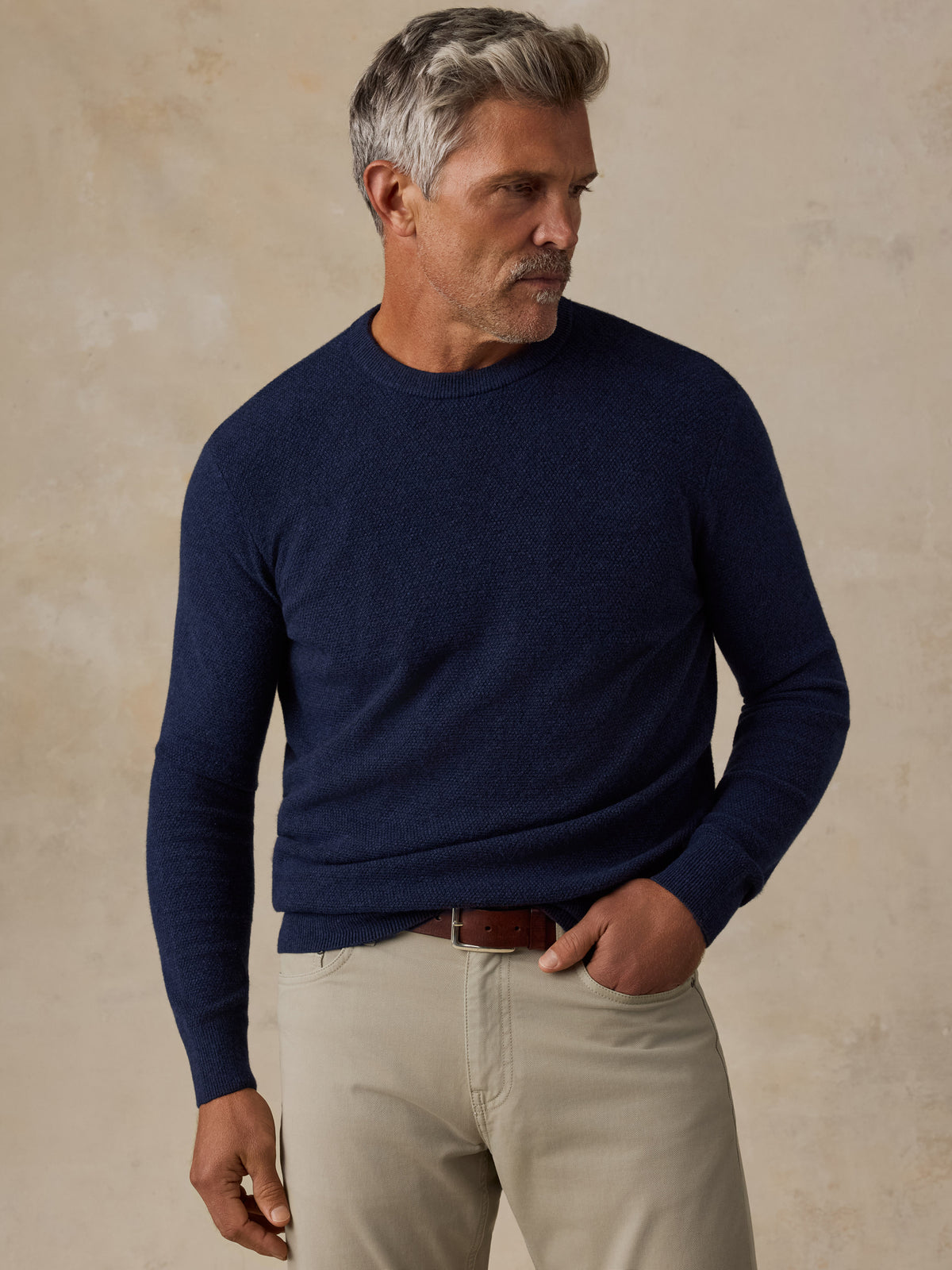 Jackson Crew Sweater - Navy Heather, image 1 of 5