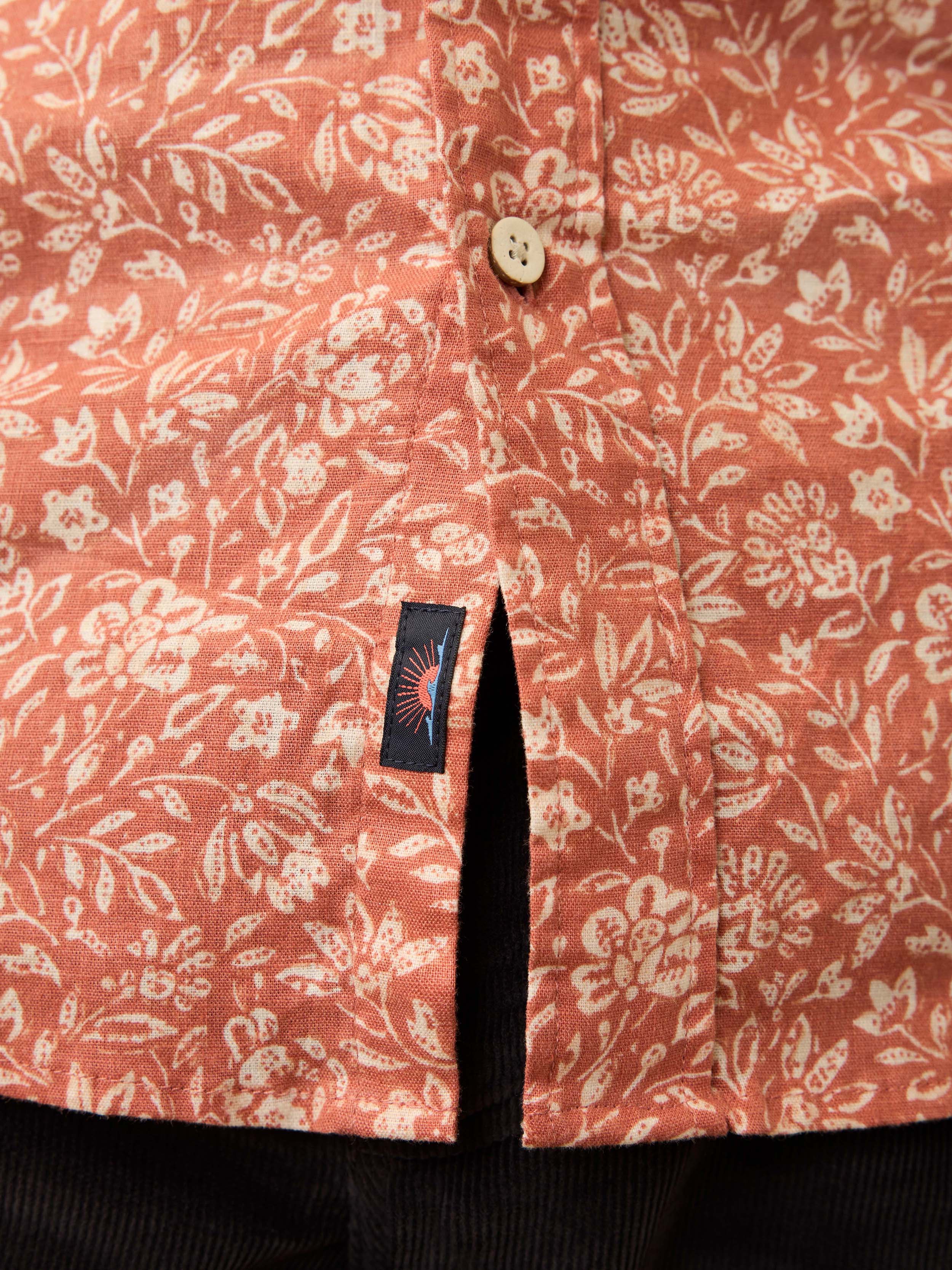 Short-Sleeve Breeze Shirt - Coral Beach Floral | Faherty Brand