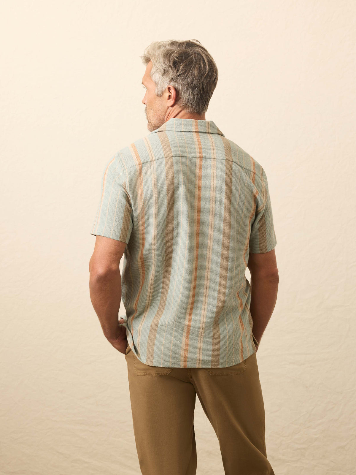 Short-Sleeve Oasis Shirt - Sequoia Lake Stripe, image 5 of 5