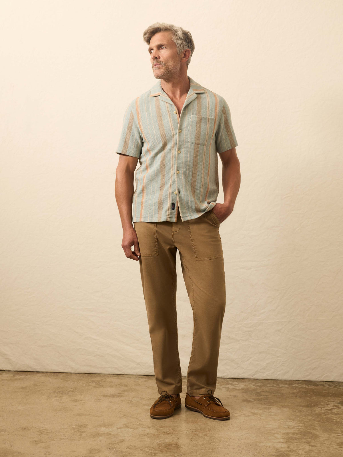 Short-Sleeve Oasis Shirt - Sequoia Lake Stripe, image 4 of 5