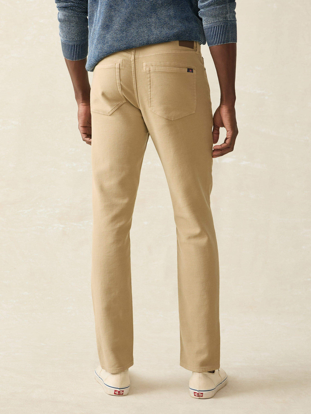  | Stretch Terry 5-Pocket Pant - Desert Khaki | Faherty Brand, image 5 of 5
