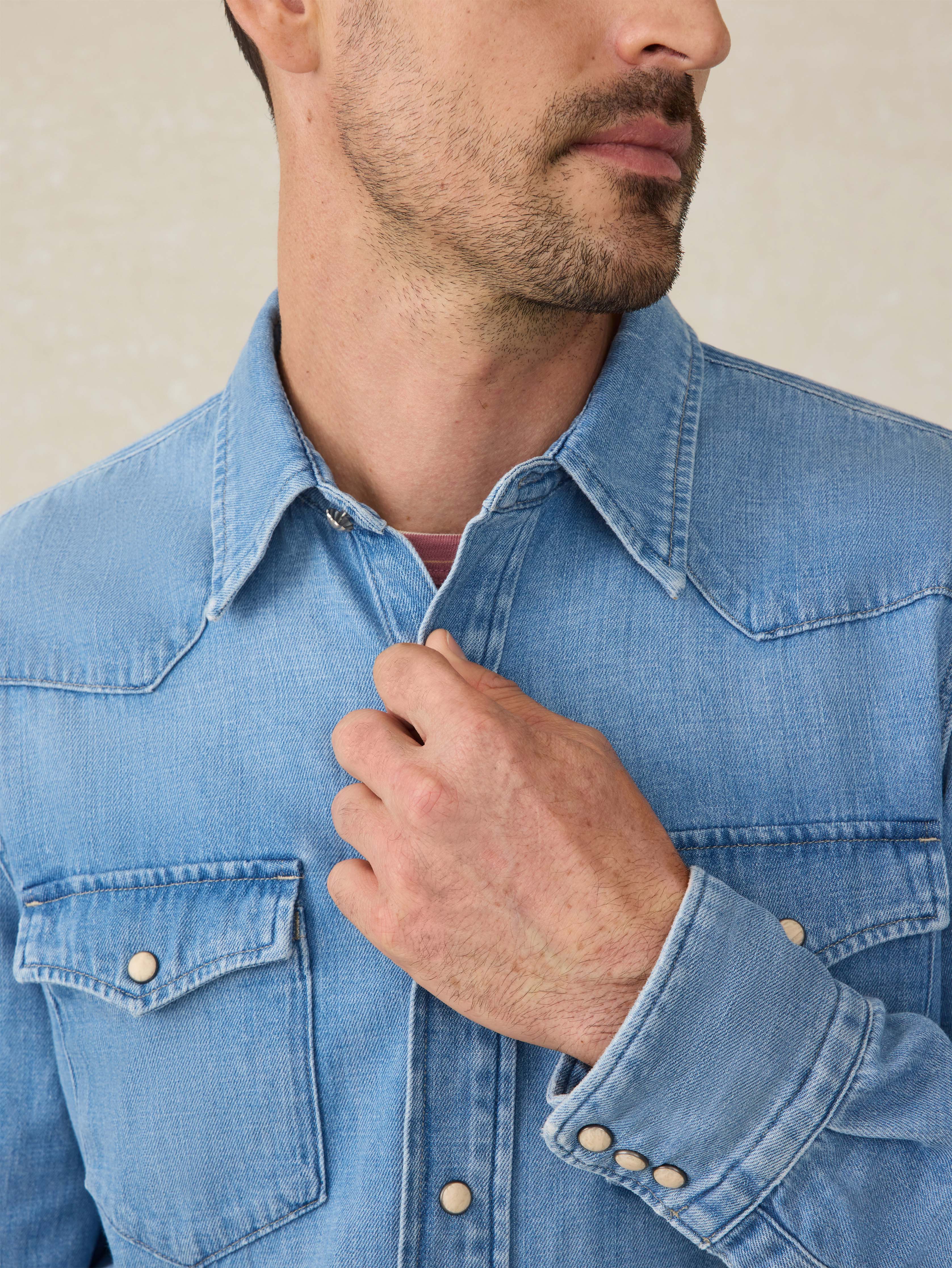 The Western Shirt - Glacier Bay Wash | Faherty Brand