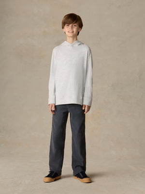 Kids Sunwashed Organic Hoodie - Light Grey Heather