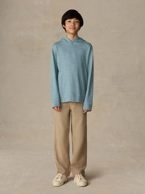 Kids Sunwashed Organic Hoodie - Stormy Lake