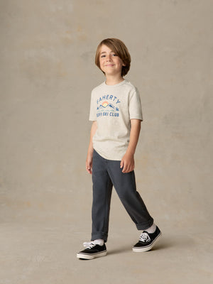 Little Kids Stretch Terry 5-Pocket Pull-on Pant - Navy