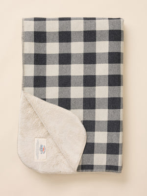 Legend High Pile Fleece Blanket- Black White Buffalo