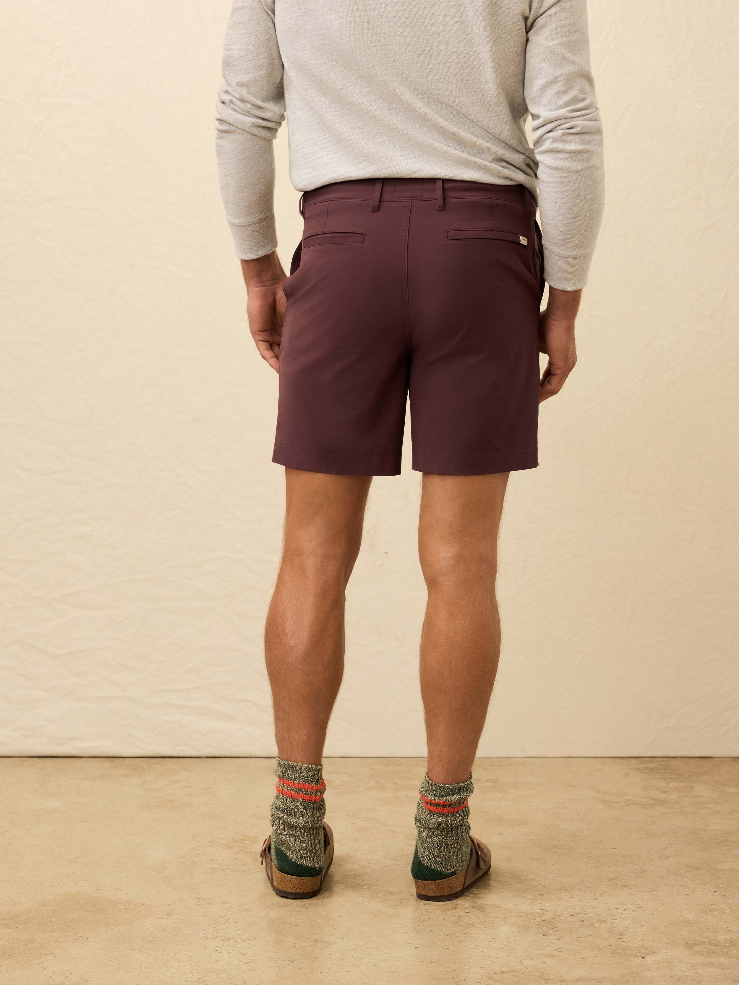 All Day™ Short (7") - Mountain Burgundy | Faherty Brand