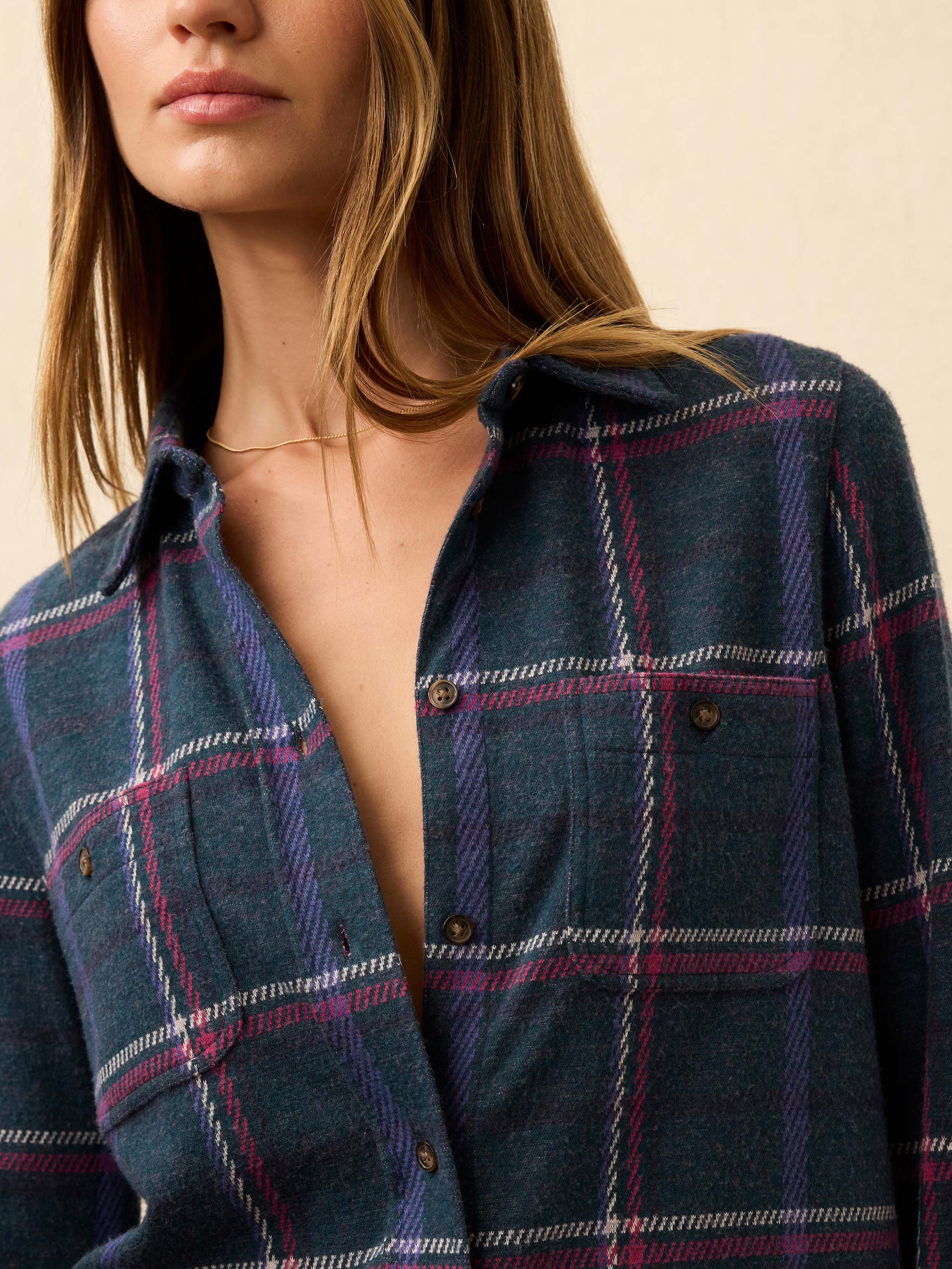 Legend™ Sweater Shirt - Northern Lights Plaid | Faherty Brand