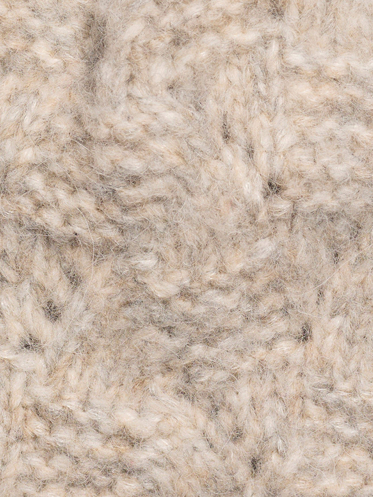 Marled Cable Beanie - Driftwood, image 2 of 3