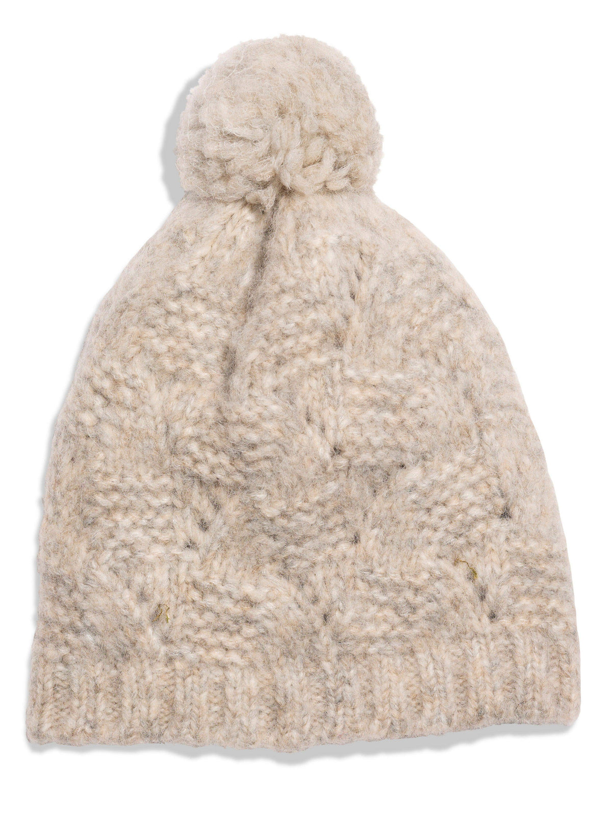 Marled Cable Beanie - Driftwood, image 1 of 3