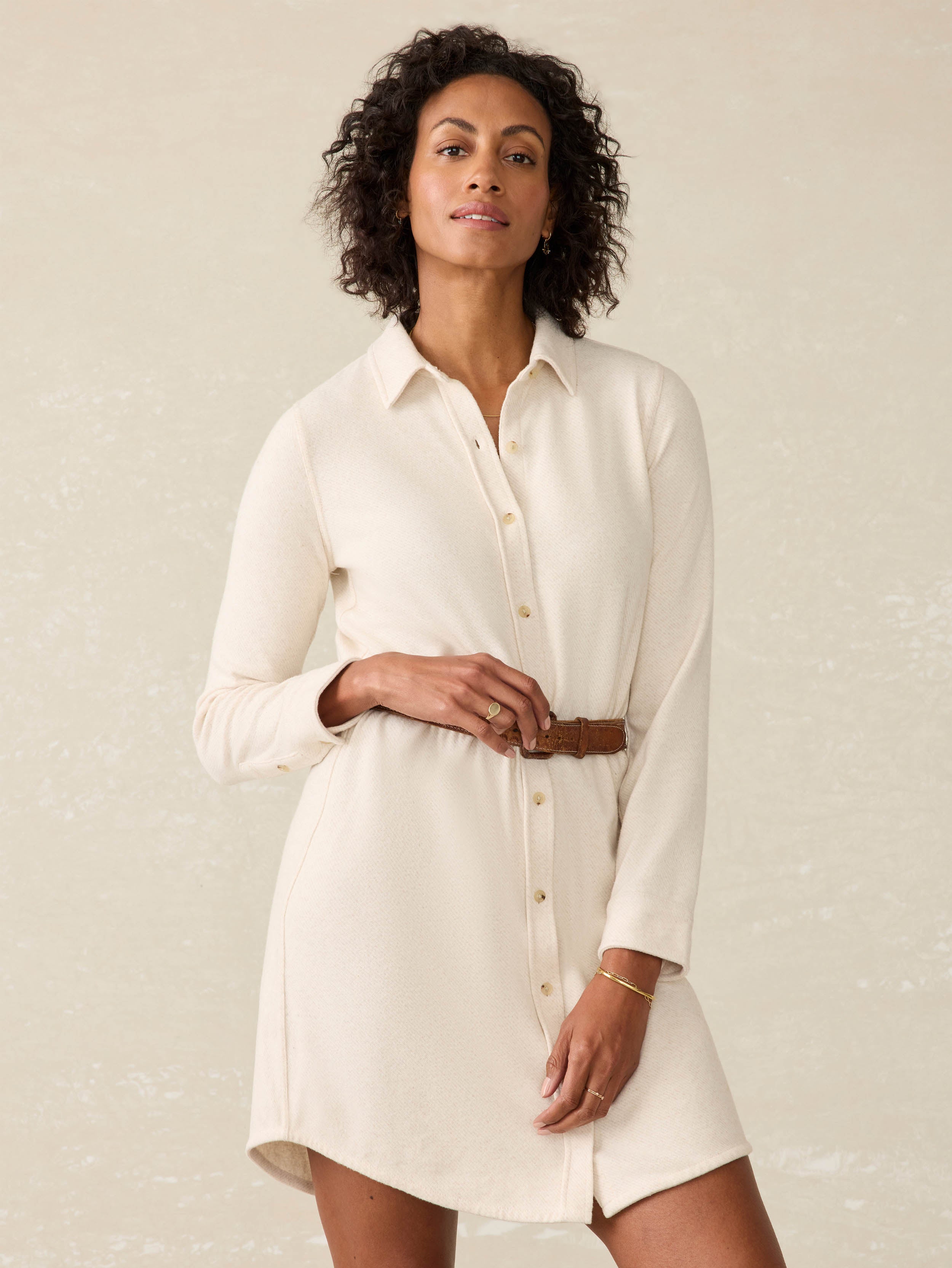 Legend™ Sweater Dress - Off White | Faherty Brand