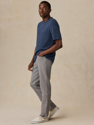 Stretch Terry 5-Pocket Athletic Fit Pant - Steel Grey