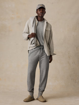 High Standard Fleece Sweatpant - Pebble Grey Heather