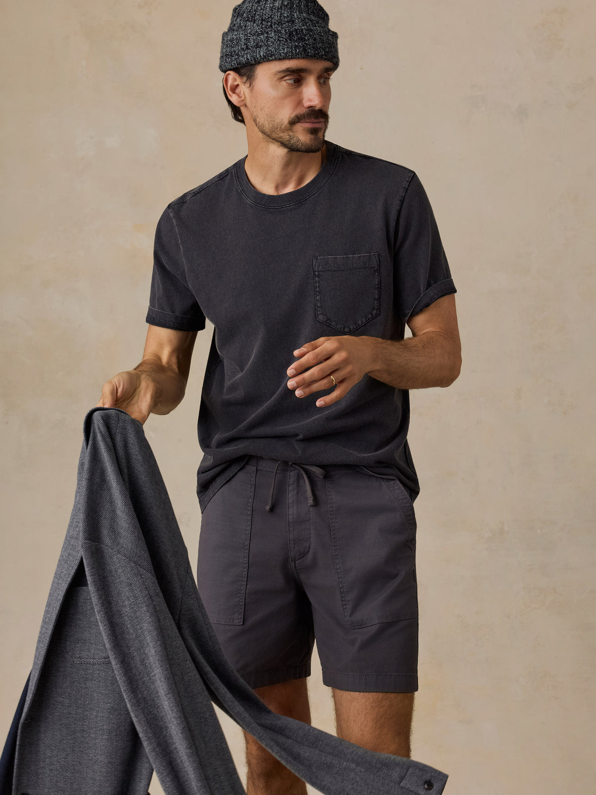 Short-Sleeve Recycled Cotton Tee - Ridge Black, image 6 of 6
