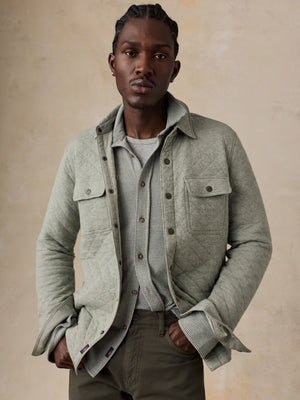Epic Quilted Fleece CPO - Pine Rock Heather