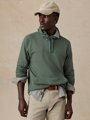 Highland Knit Hoodie - Mountain Green