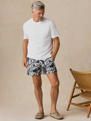 All Day Trunk (6") - Midnight White Floral