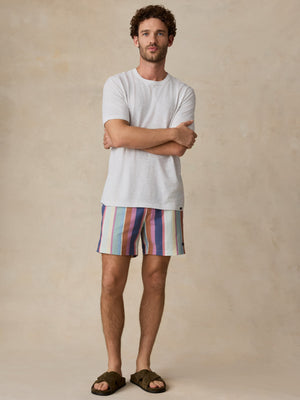 All Day Trunk (6") - Summer Skies Stripe