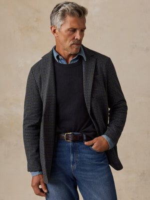 Inlet Knit Tweed Blazer - Cascade Bluff Plaid