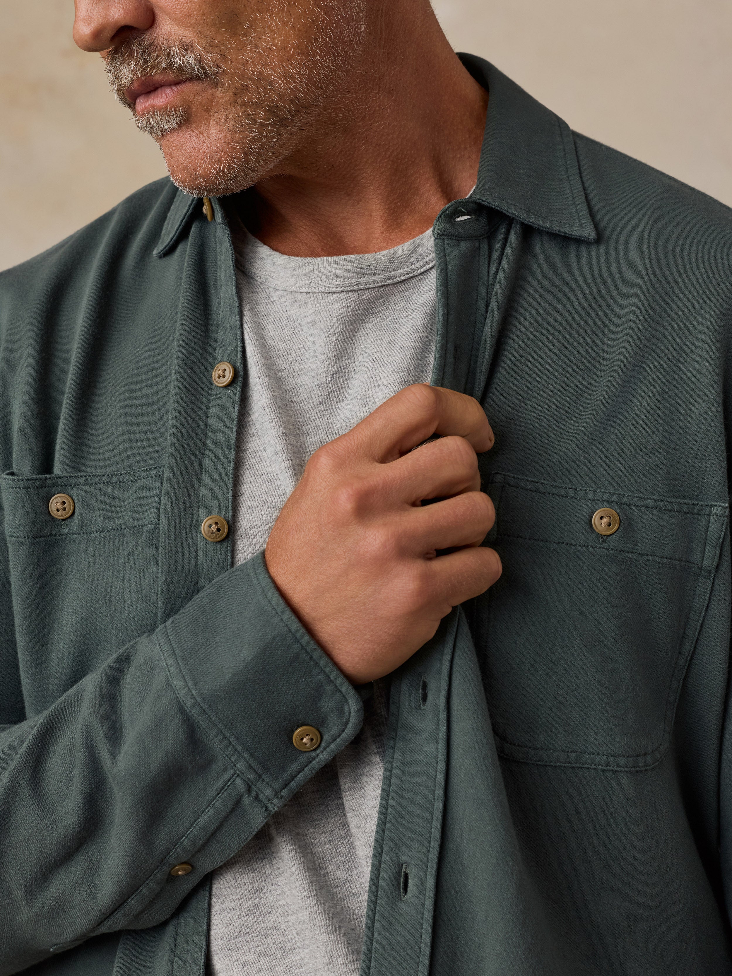 Field Knit Shirt - Forest Trail