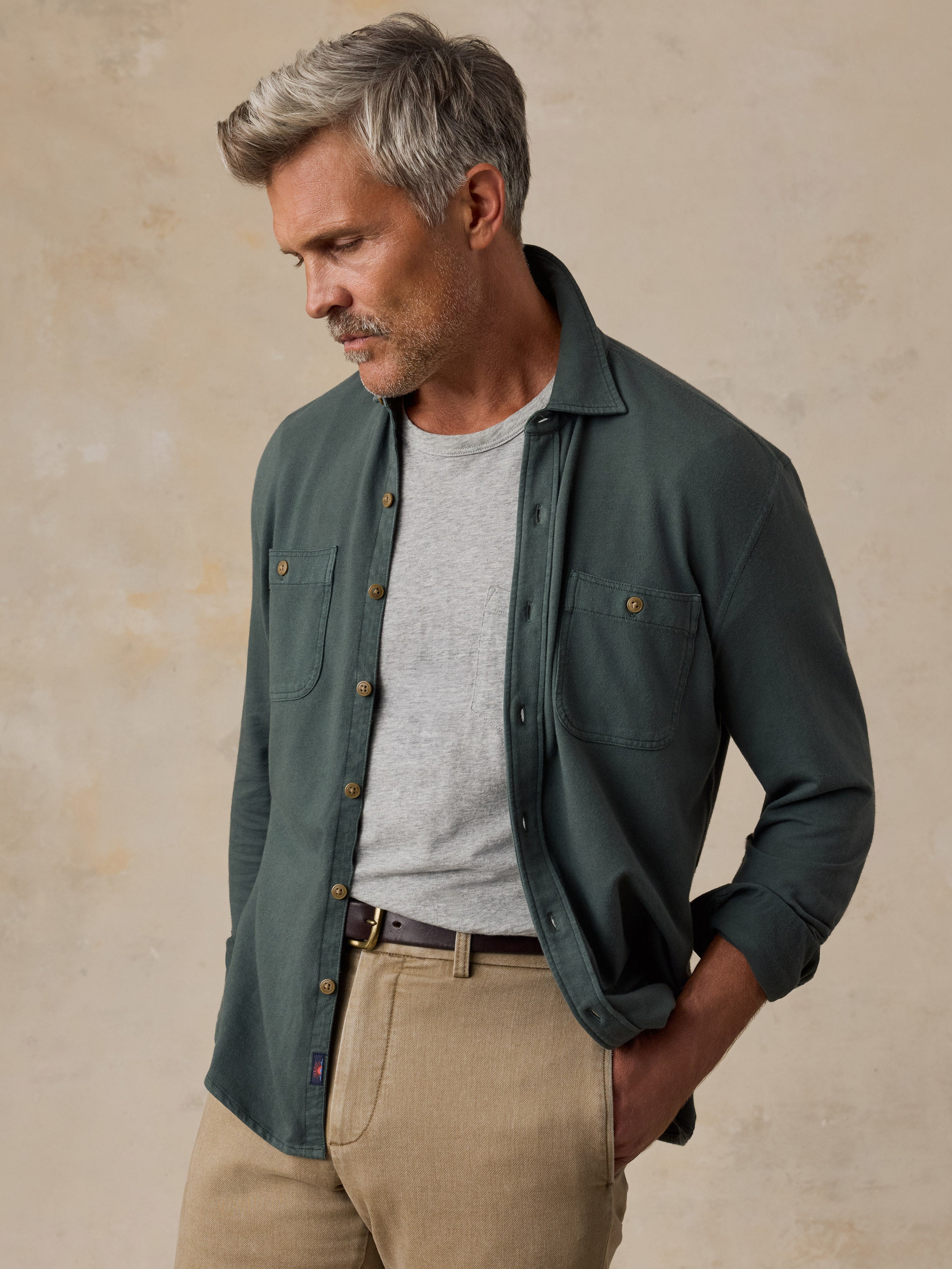 Field Knit Shirt - Forest Trail