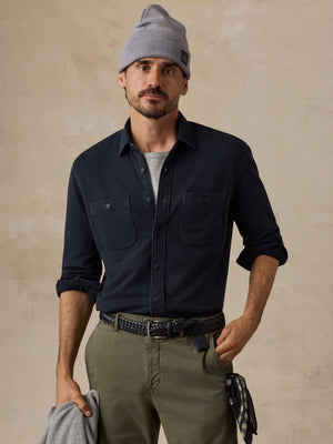 Field Knit Shirt - Ridge Black