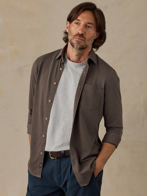 Costa Piqué Shirt - Coast Brown
