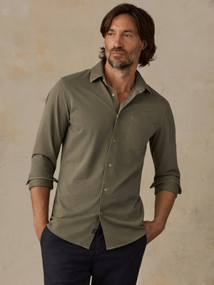 Costa Piqué Shirt - Ridge Olive