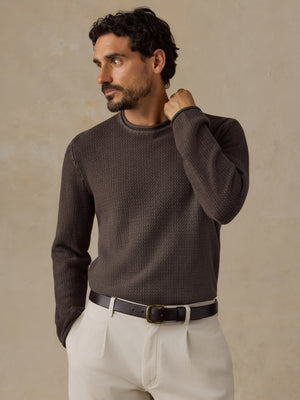 Sunwashed Dockside Sweater - Coast Brown