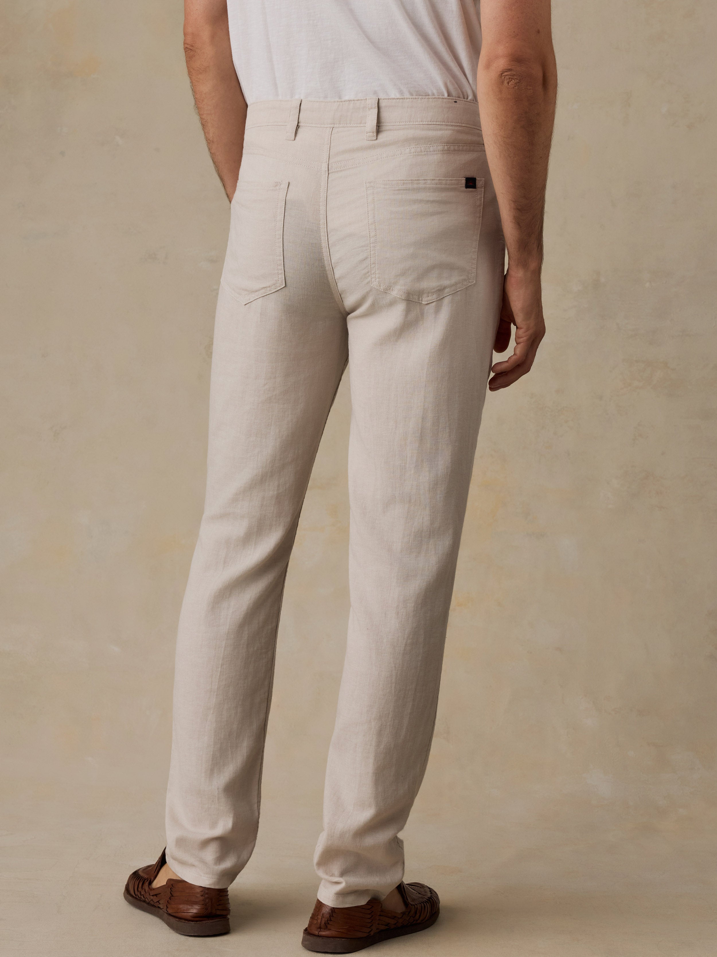Movement™ Linen 5-Pocket Pant - Dorset Sand | Faherty Brand