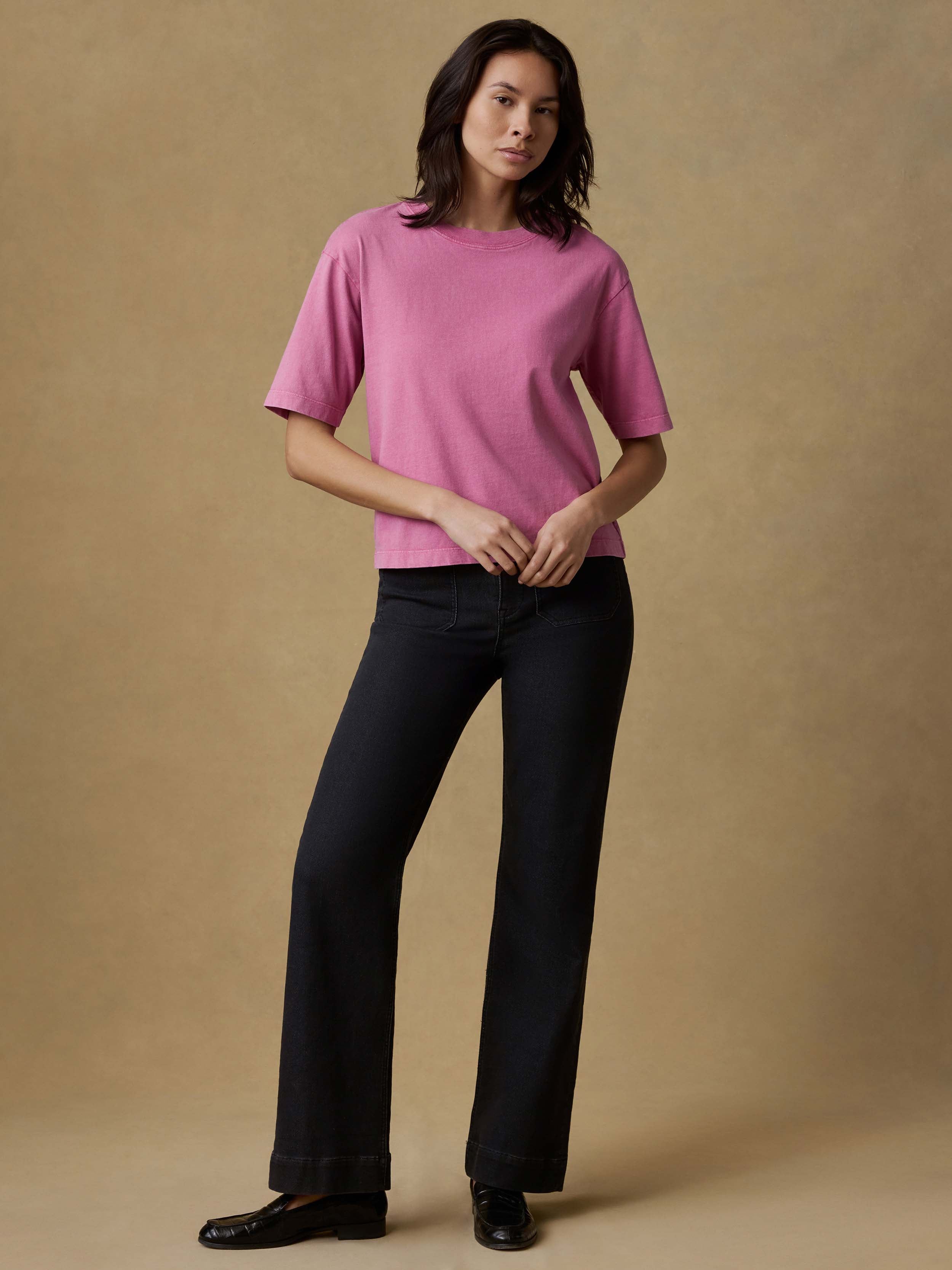 Recycled Cotton Vintage Tee - Ibis Rose | Faherty Brand