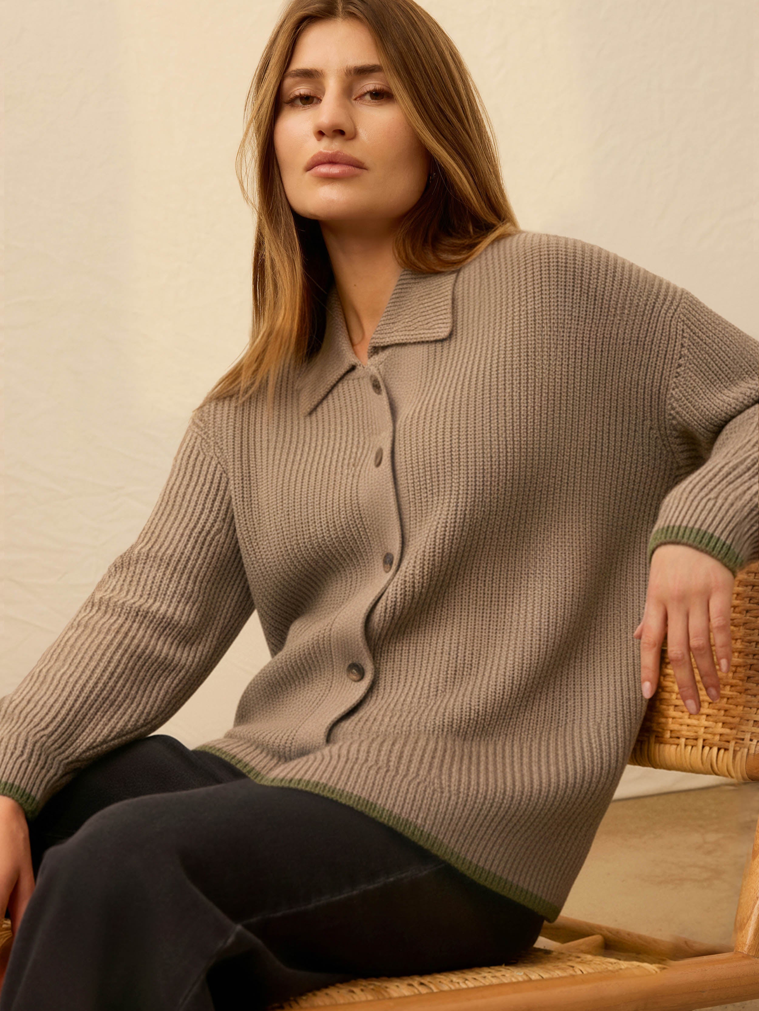 Lodge Cardigan - Nutmeg | Faherty Brand