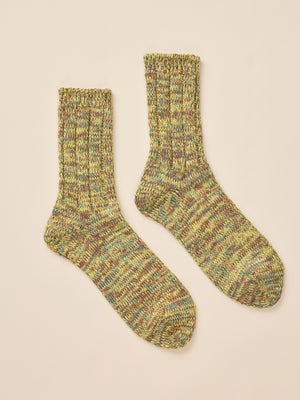 Japan Marled Socks - Golden Sage