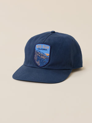 Faherty x Parks Project Big Sur Pinch Front Twill Hat - Navy