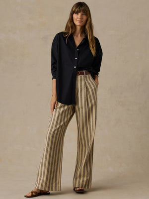 Summit Pleated Pant - Treeline Stripe