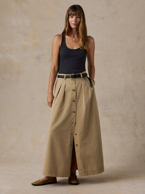 Seafarer Chino Skirt - Khaki