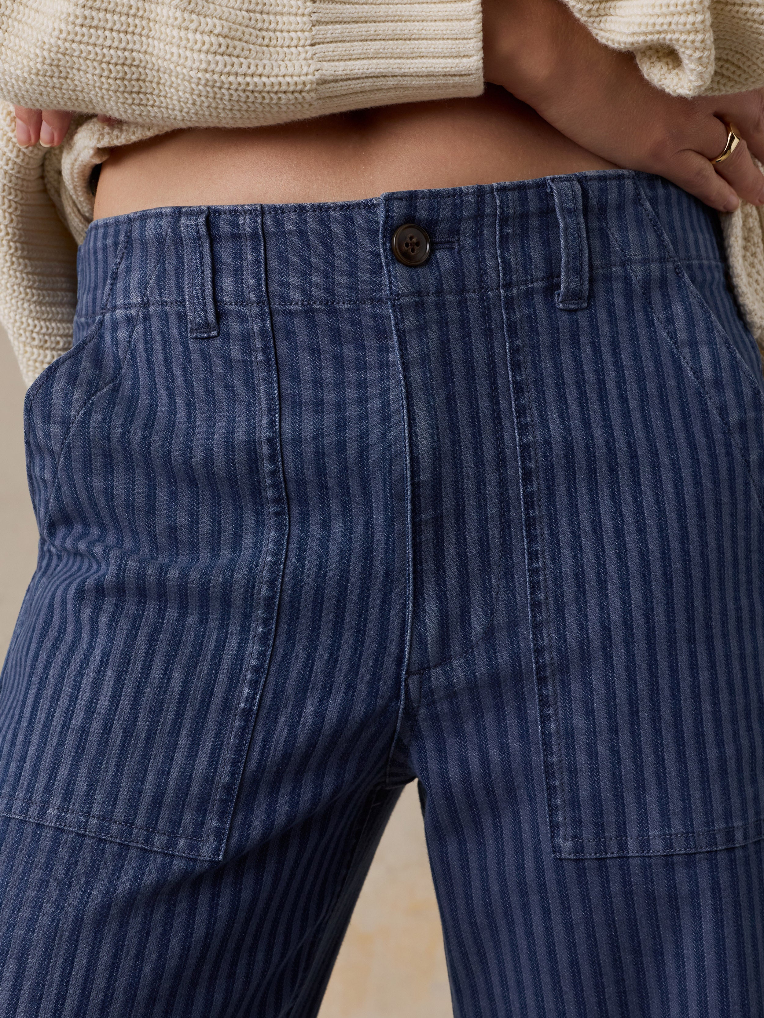 Topsail Utility Pant - Riverline Stripe