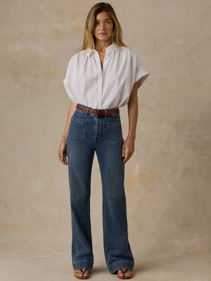 Stretch Terry Patch Pocket Pant - Riverton