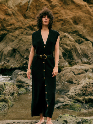 Miramar Linen Duster - Black