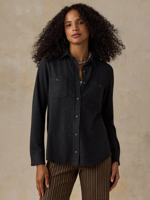 Legend™ Sweater Shirt - Heathered Black Twill