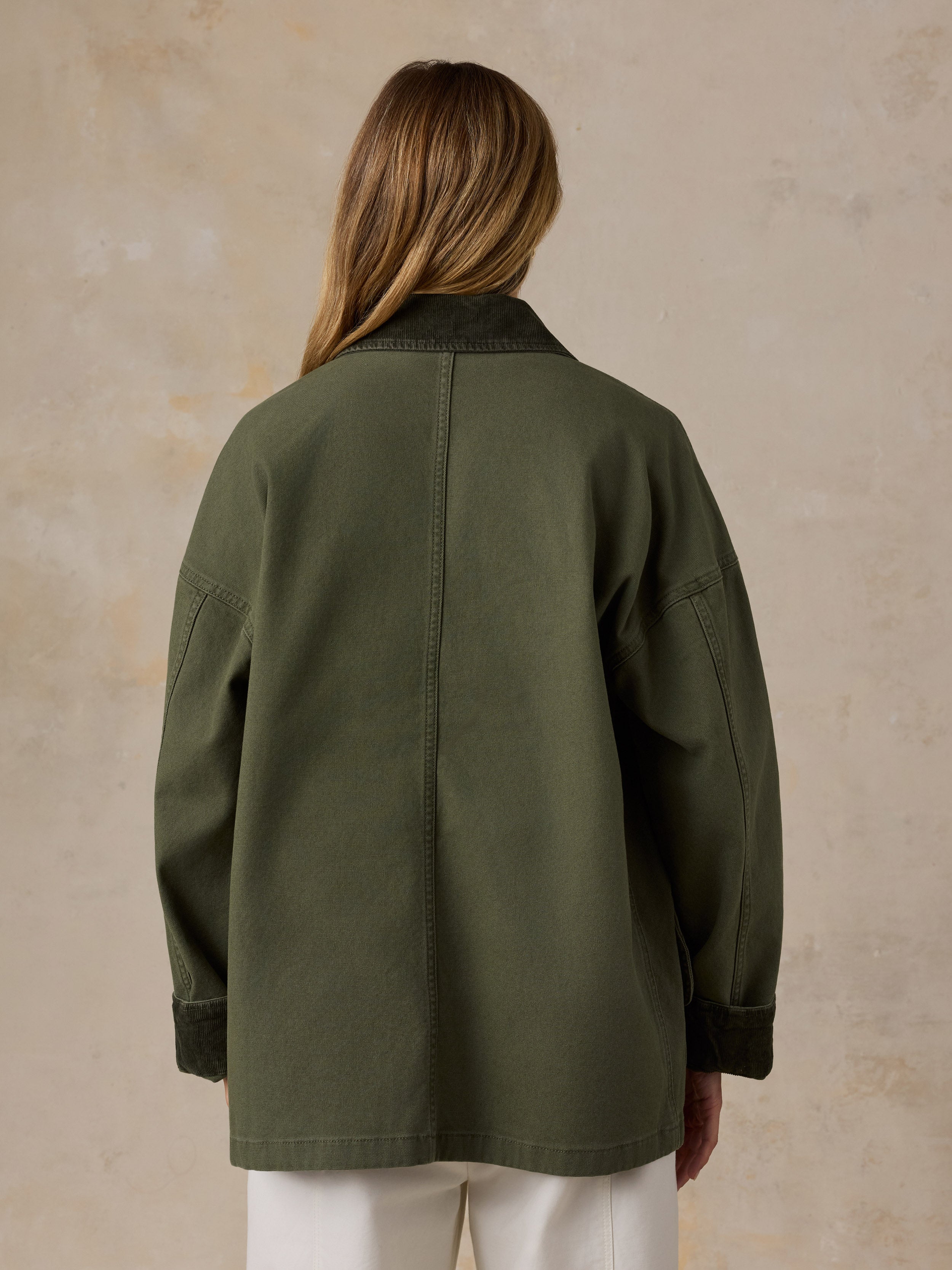 Sunwashed Canvas Barn Jacket - Olive Night