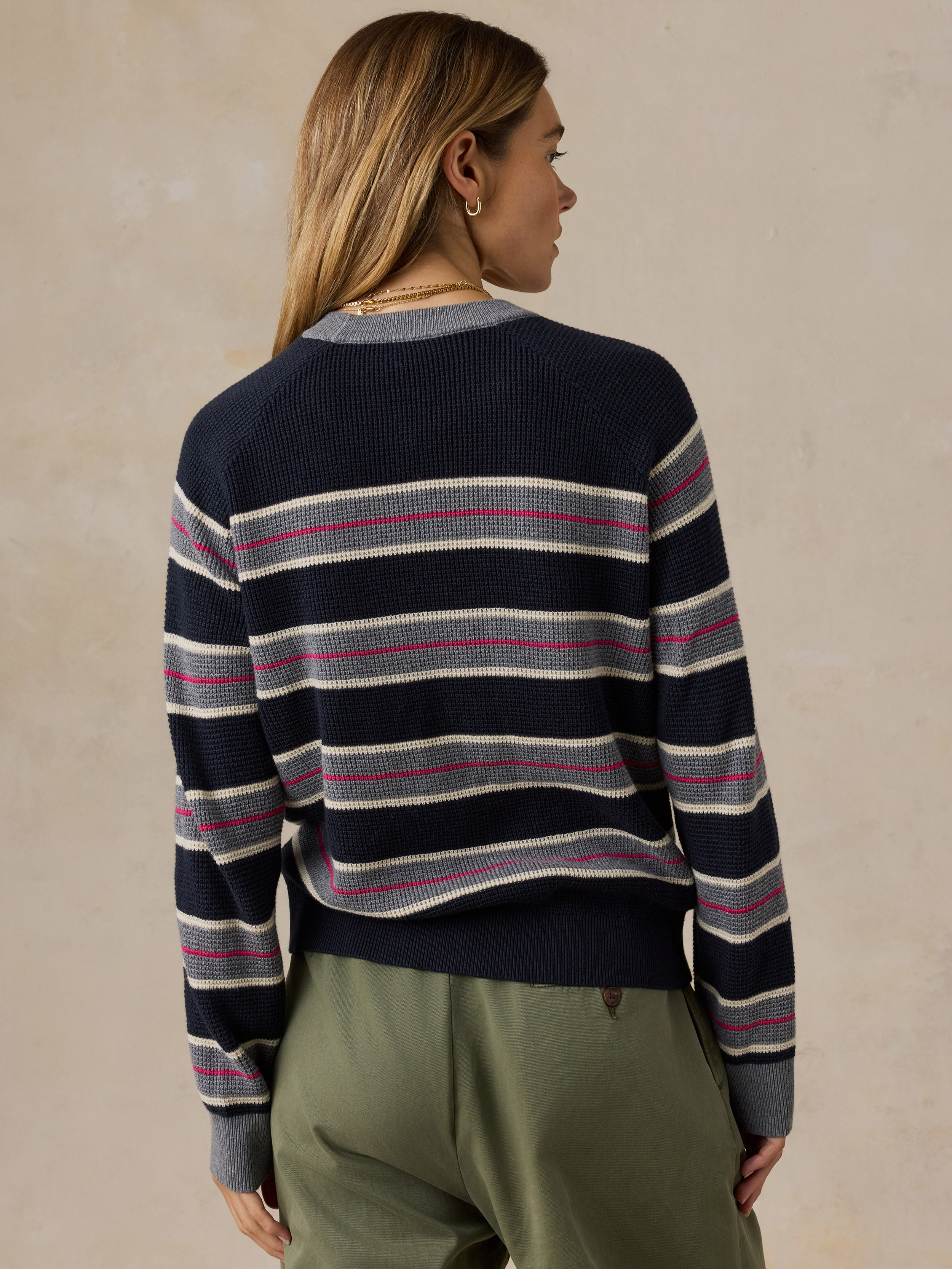 Throwback Crew - Navy Shadow Lines