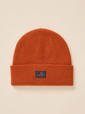 Essential Merino Beanie - Mountain Orange